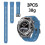 (Navy Blue) Silicone Strap For Huawei Watch Ultimate 3pcs Longer Style 4