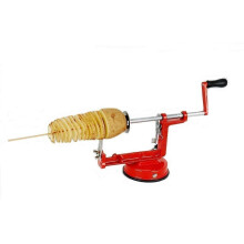 Potato Slicer Spiral Cutter with Stainless Steel Blades and Suction Base, Vegetable Slicer for Home Grill and Snacks