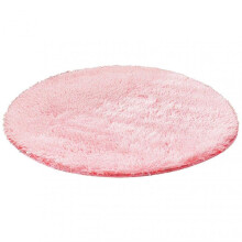 (40cm, Pink) Round Shaggy Non-slip Rug