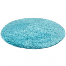 (40cm, Sky Blue) Round Shaggy Non-slip Rug