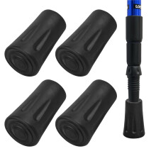 Nordic Walking Poles Rubber Buffers 12mm - Pack of 4 Replacement Buffers for 2 Pairs of Walking Poles