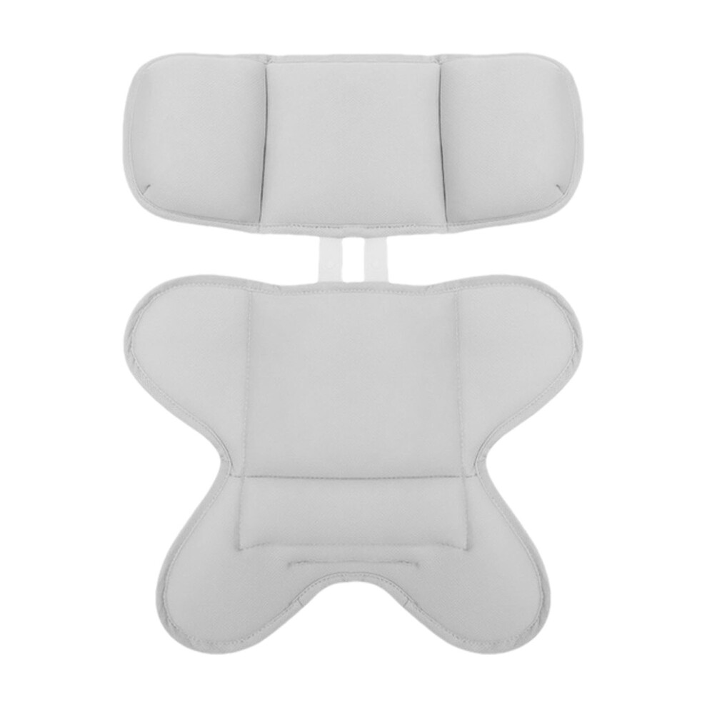 Baby Head Support Pillow for Car Seats - Extra Soft, Breathable Infant Comfort Cushion for Strollers and Rockers in Gray