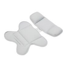 Baby Car Seat Insert, Infant Head and Body Support for Toddlers - Soft Breathable Cushion for Vehicle Seats in Gray