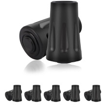 Rubber Tips for Hiking Poles - Pack of 12 Replacement Rubber Buffers for Nordic Walking Sticks and Trekking Poles