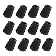 Walking Pads Pack of 12 Asphalt Rubber Buffers for Hiking and Trekking Poles, Durable and Lightweight Accessories