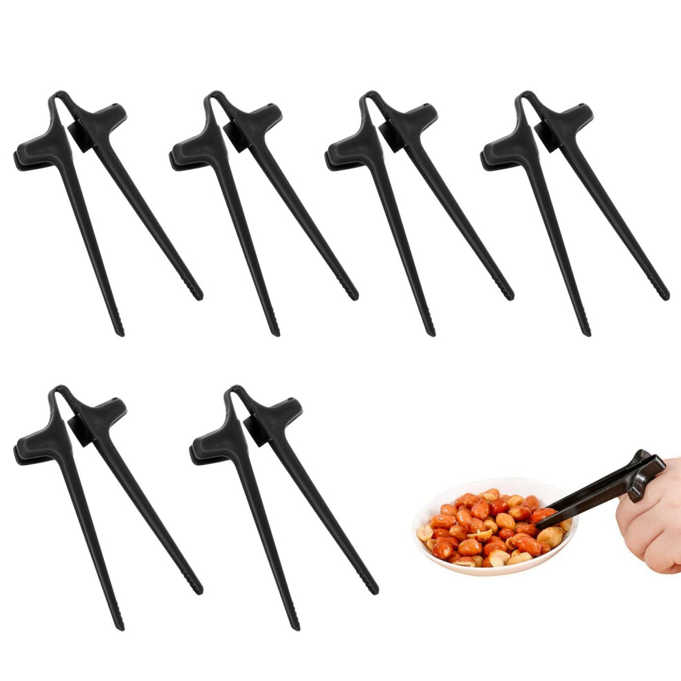 Pack Of 6 Plastic Finger Sticks For Gamers, Lazy Chopsticks For Snacks, Gaming Accessories For Clean Hands 6482260875156