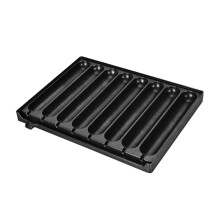 Cast Iron Cornbread Pan Pre-Seasoned Waffle Maker for Hot Dogs, Sausages, and Corn Dogs, 12-Inch Cooking Tray