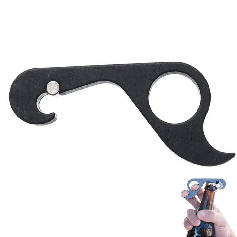 Black One Handed Bottle Opener And Jar Opener For Weak Hands - Ergonomic Arthritis Aid, Easy Grip Can Opener For Seniors,