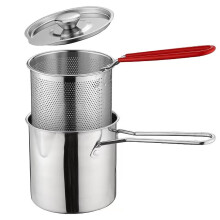 Deep Fryer, Large Capacity 304 Stainless Steel Tempura Fryer with Oil Filter, Perfect for Chicken and Cooking Utensils
