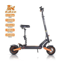 Trottinette Électrique KuKirin G2 Max - 60 km/u, 80 km Actieradius, 30 Klim, IP54, 10" All-Terrain Banden