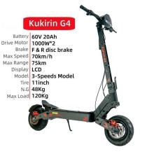 KuKirin G4 Elektroroller – 70 km/h, 75 km Reichweite, 2000W Motor, IPX4, 11" All-Terrain Reifen