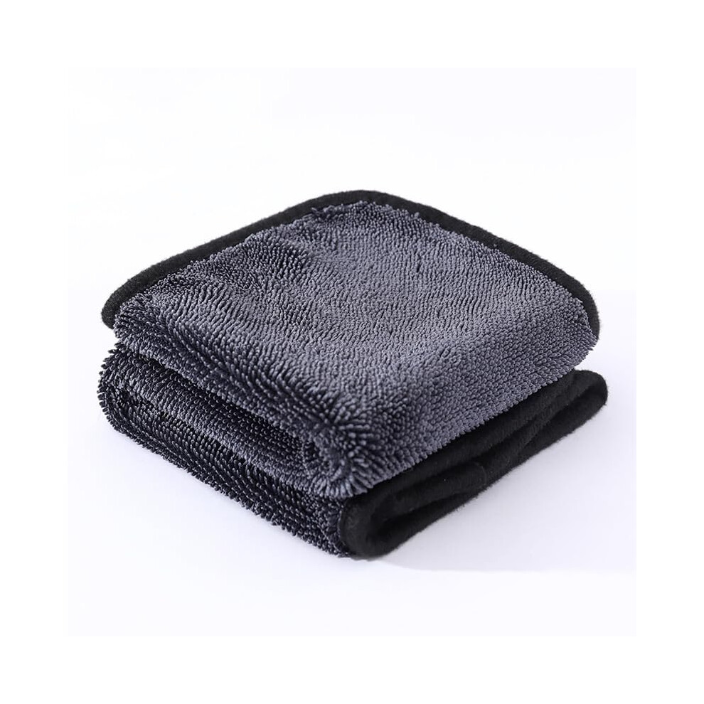 Absorbent Microfiber Car Wash Towel, Thick Dual-Layer 40x60 cm, Lint-Free Auto Cleaning Cloth-image-OPC-PJWS8W7-NEW