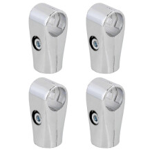 4 stücke Metall Trocknen Rack Rohr Armaturen Zwei-weg Stecker 25mm Innen Durchmesser