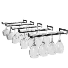 Hängendes Glasregal - Weinglasregal mit 5 Schienen für 13-18 Gläser, 30 cm * 5 cm * 2 cm -CDSX