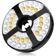 Geeignet für 2024 LED-Regenschirmlicht, 48 LEDs, wiederaufladbar über USB, 72 Stunden Laufzeit, 3 Be