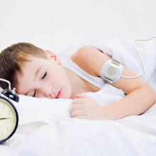 Bettnässer-Alarm, kompatibel mit Jungen und Mädchen, Pinkel-Alarm mit Lautstärke, Vibration und Blit