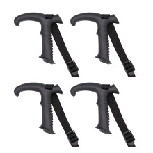 4pcs Trekking Poles Replacement Ergonomic Hiking Rod Straight/Curved Climbing Pole Heads, Durable Lightweight Design