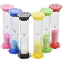Minuterie de sable 6 pices sablier color 10 Minuten/5 Minuten/3 Minuten/2 Minuten/1 Minute/30 Sek.-C