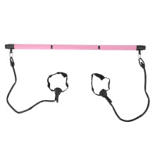 Adjustable Pilates Bar 3 Sections Portable Pilates Workout Stick Removable Body Building Pulley for Home Gym Equipment
