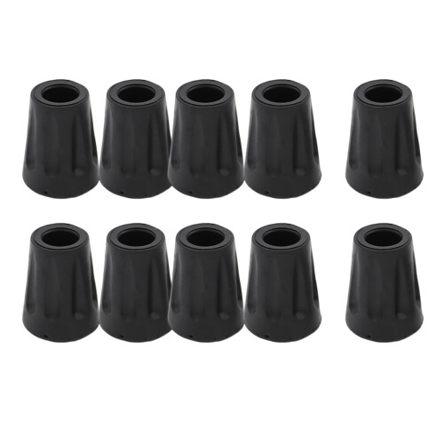 Walking Pad Antiskid Replacement Caps 10pcs Reinforced Rubber Tips for Various Terrain Compatibility