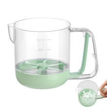 Manual Egg Stirring Cup with Hand Pressed Cream Whipping - Multifunctional Green Hand Mixer for Baking and Party Prep