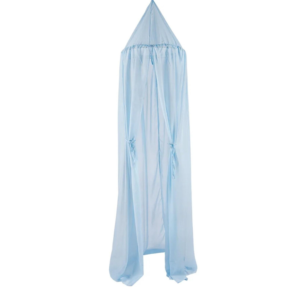 Betthimmel Mosquito Net 50X240cm Chiffon Princess Bed Canopy Bedding Curtain Dome Tent For Kids Light/Blue