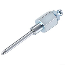 Compact Grease Injector Adapter for Narrow Gaps, Metal Parts, Compatible with Standard Grease Fittings, Durable Design