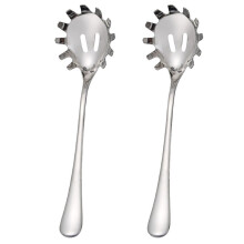 Stainless Steel Pasta Fork Set of 2, Spaghetti Serving Spoon and Strainer, Durable Kitchen Utensils for Cooking