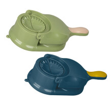 2 Pieces Rolling Dough Mould Set with Wooden Rolling Pin and Dumpling Maker, Pasta Roller and Dough Press Moulds