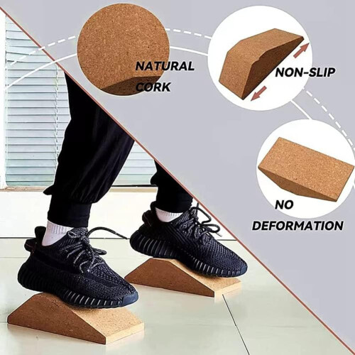 2 Pack, Non-Slip Squat Ramp, Adjustable Heel Elevation Platform for Squats and Calf Raises 2