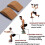 2 Pack, Non-Slip Squat Ramp, Adjustable Heel Elevation Platform for Squats and Calf Raises 4