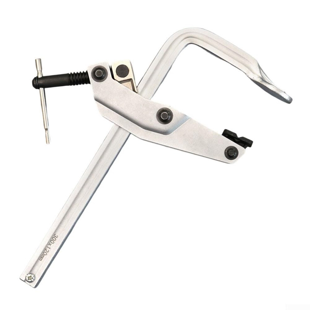 Adjustable Reach Clamp For Secure Workpiece Holding In Wood And Metal Projects, Durable Steel Construction 6447073856785