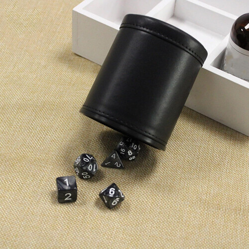 PU Leather Dice Cup - Sturdy Shake Container for Tabletop Games, Comfortable Grip, Professional Gaming Accessories 1
