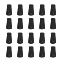20 Pack Hiking Pole Rubber Tips, Durable Shock Absorbing Caps, Compatible with Walking Sticks, Outdoor Accessories