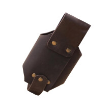 Biergürtel Bierhalter PU Leder Flaschenhalter für Party Getränke, Verstellbar, Ideal für Bierdosen und Flaschen