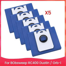 geeignet für 5er-Pack Staubbeutel als Ersatz für BObsweep RC400 Dustin und für Orb-I Roboterstaubsau