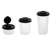 3 Stück Clear Proof Salzstreuer Pfeffer Flasche Set Feuchtigkeitsstreuer Gewürzglas Würze geeignet f