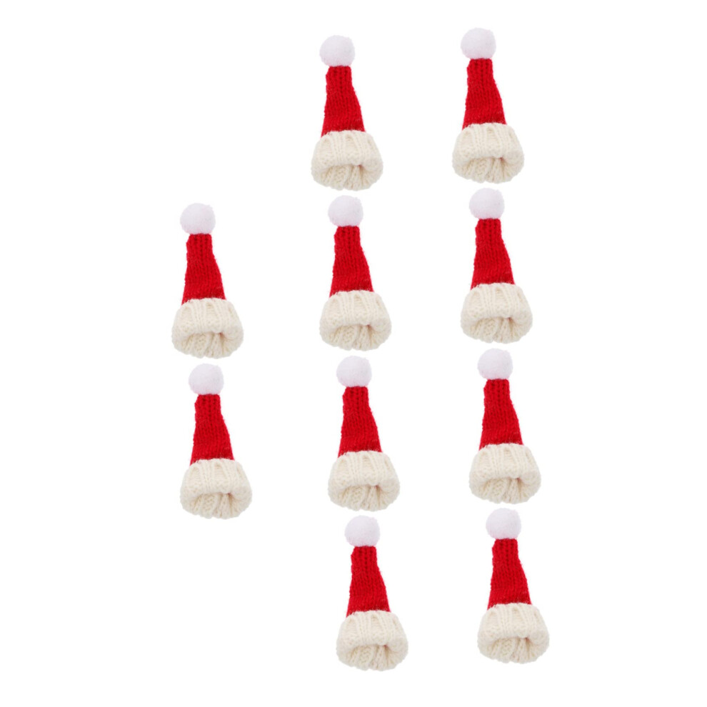 Mini Christmas Hats 10 Pieces for DIY Snowman Decoration, Doll Hats for Festive Crafts and Holiday Projects-image-OPC-PJWTK8W-NEW
