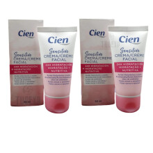 2 x Sensitive Cien Cream 24h Facial Nourishing Hydration 2 x 50ml