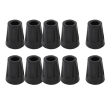 Universal Trekking Poles Protection Caps - 10 Pack Rubber Covers for Asphalt and Gravel, Compatible with Standard Trekking Poles