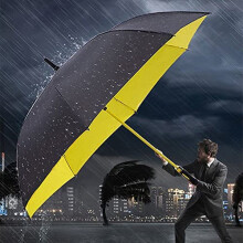 High Quality Golf Umbrellas 68 Inch Extra Large Double Layer Windproof Umbrella Long Handle Black for Sports Fans