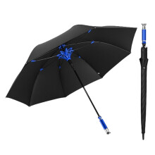 Full Darkening Long Handle Golf Umbrella 48 Inch Windproof Auto Open Black Blue Durable UV Protection
