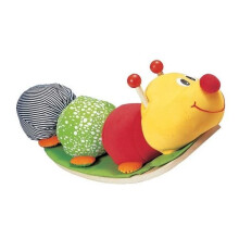 Rubberwood Rocking Caterpillar - Wonderworld - Luigi - Vauvoille 18 kuukaudesta 3 vuoteen - Monivärinen