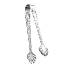 Ice Tongs for Ice Cubes, Durable Stainless Steel Serving Tongs for Tea Party, Wedding, Candy Bar, Silver Color