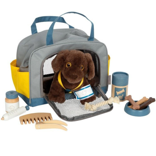 Empresa Small foot - Cão com saco e kit de cuidados - LEGLER