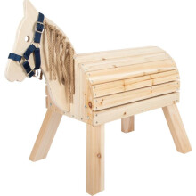 Wooden toy - SMALL FOOT COMPANY - Compact wooden horse - 49 cm - Storage space - Unisex