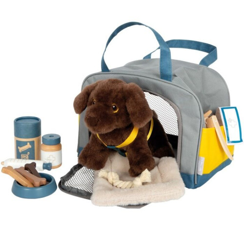Empresa Small foot - Cão com saco e kit de cuidados - LEGLER 1