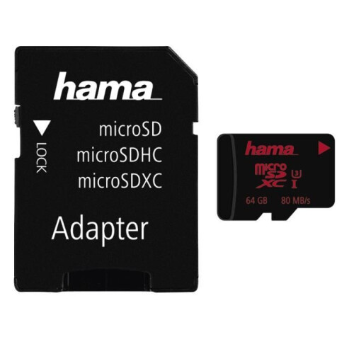 Hama Hama 00123979 memory card 64 GB MicroSDXC UHS Class 3