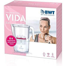 Vesisuodatin - BWT - Vida puolivuosipaketti - 6 x LongLife-suodatin - 2,6 litraa - Magnesiumilla rikastettu vesi