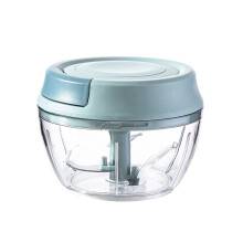 Garlic Press Manual Chopper Blue M - Handheld Garlic Crusher for Easy Chopping and Stirring, Durable Design